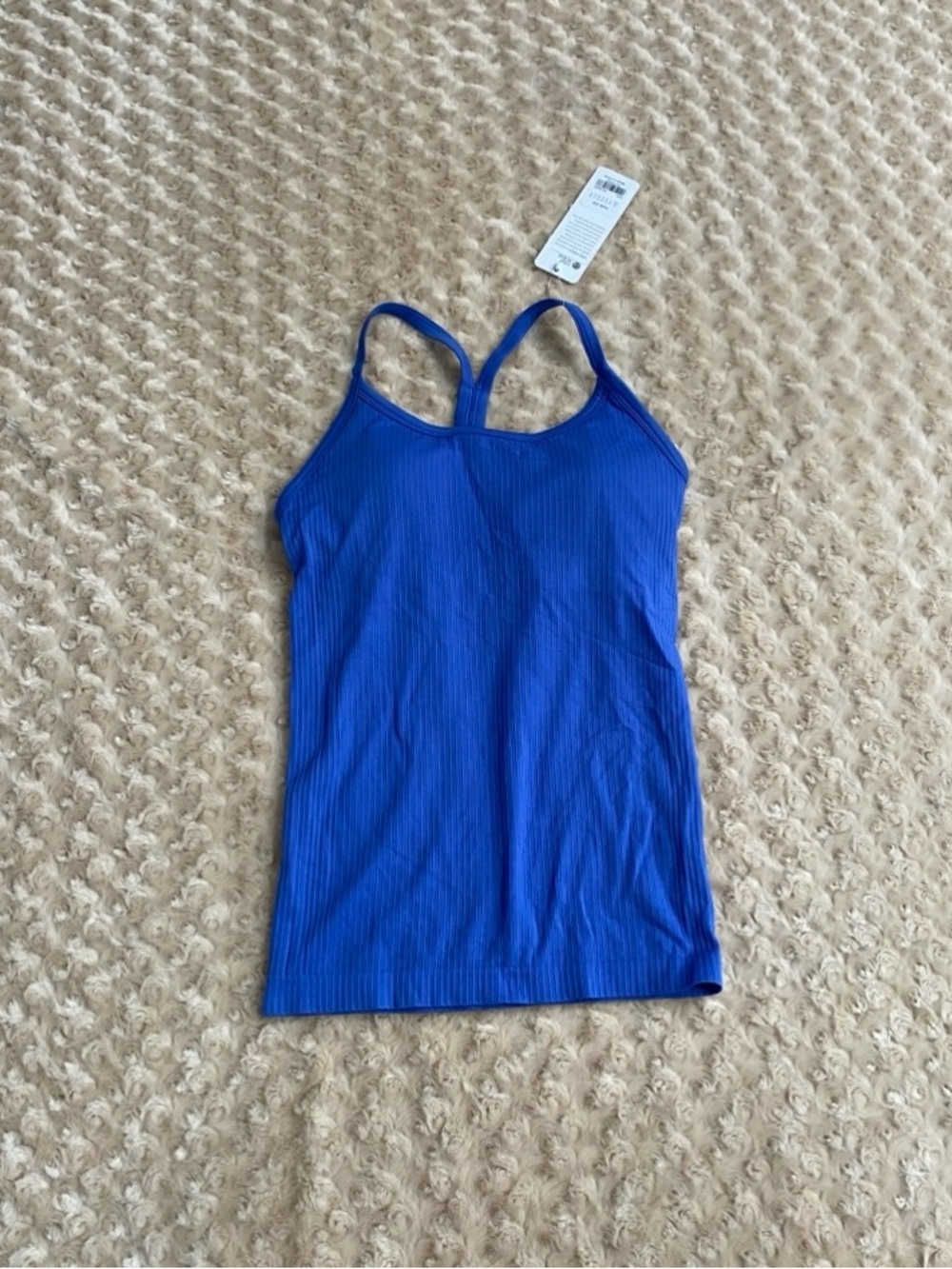 New Women Small the CRZ YOGA Seamless Workout Tank Top with Built-In Bra